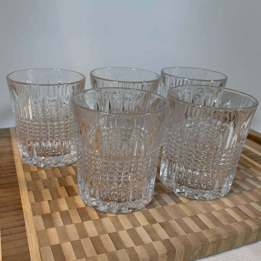 Whiskey Glass Tumbler Set of 4 plus 1